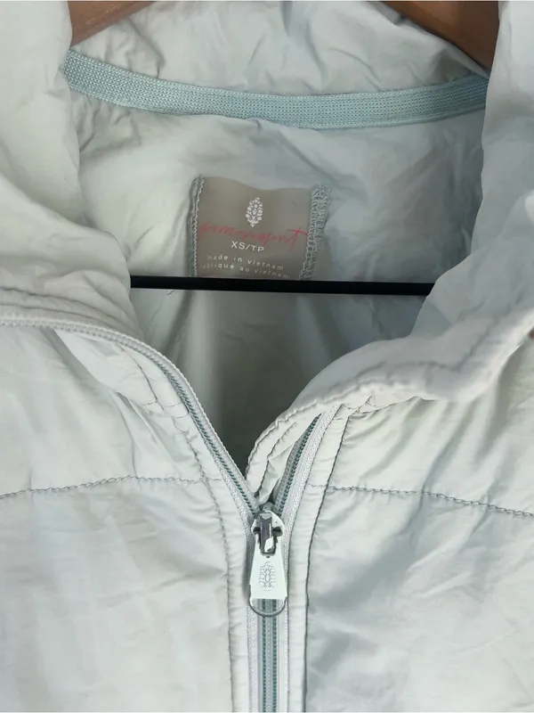 Free People FP Movement Quilted Pippa Puffer Jacket in Saltwater Blue - Image 5