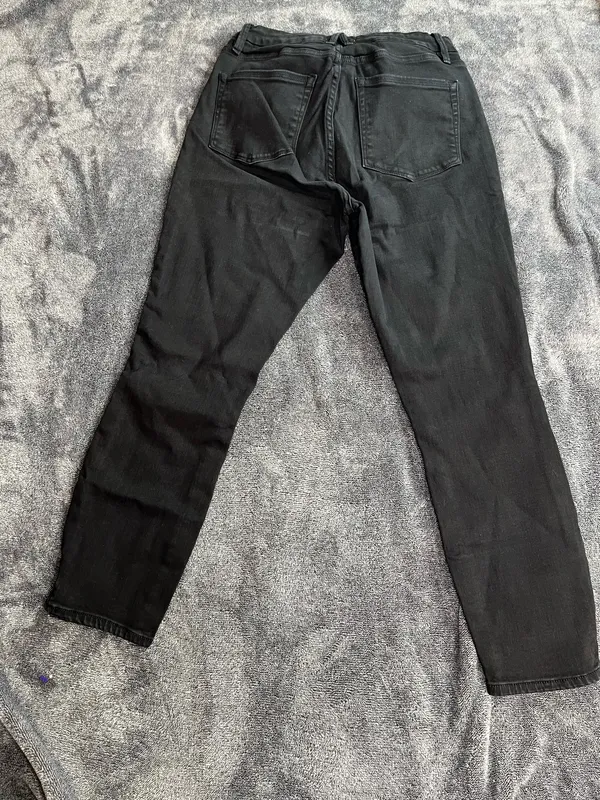 Good American Women’s Black Skinny Jeans High Rise Stretch Size 12/31 - Image 10