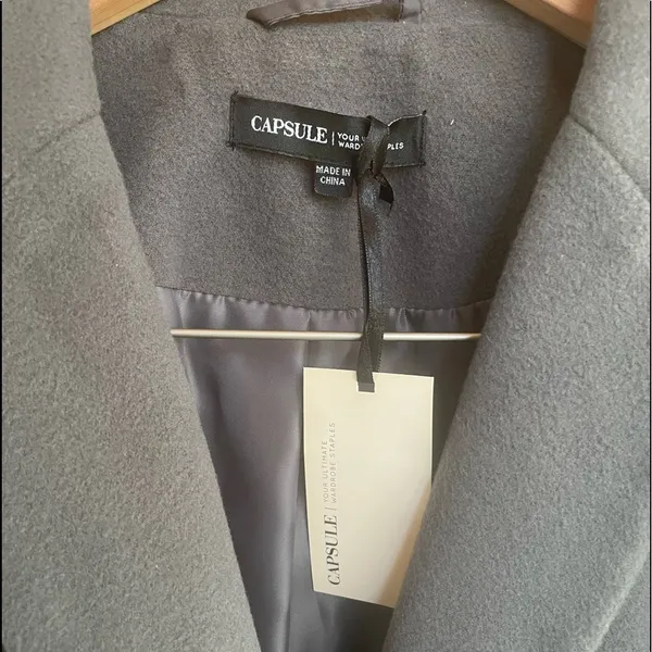 NWT Capsule Waredrobe Staple One Button Blazer in Grey‎ Size 14 Gray - Image 2