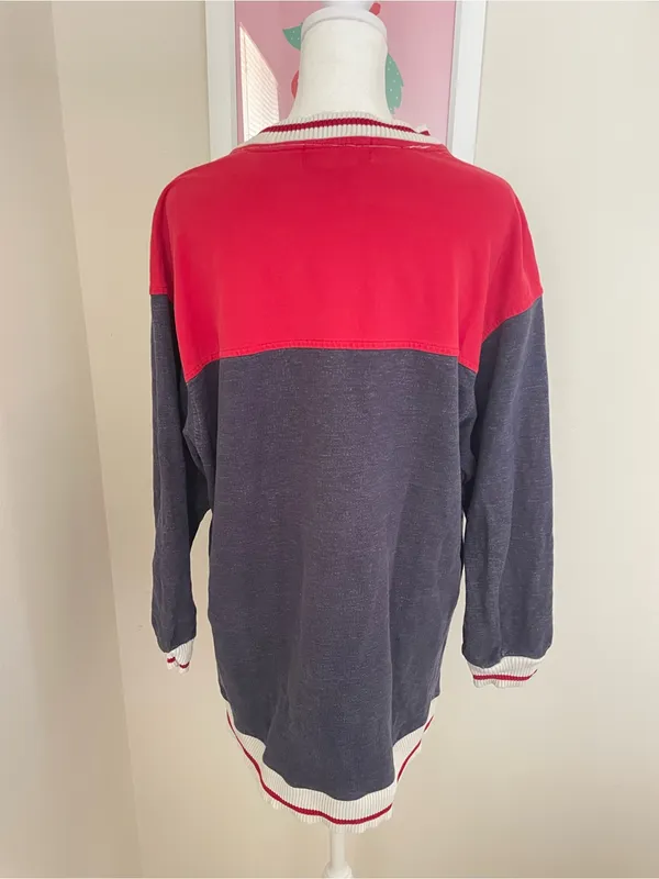 Pacific Cove Vintage 90s Y2K Pullover Star Striped Tunic Sweatshirt Nautical USA - Image 5