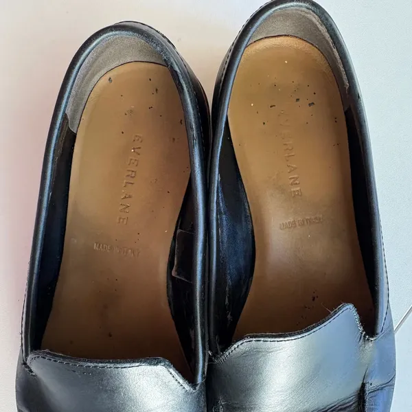 Everlane The Modern Loafer Womens 8.5 Black Italian Leather Slip On‎ Flat Shoes - Image 8