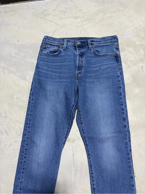 Levi's 501 Classic Blue Denim Jeans W29 L M28 - Image 2