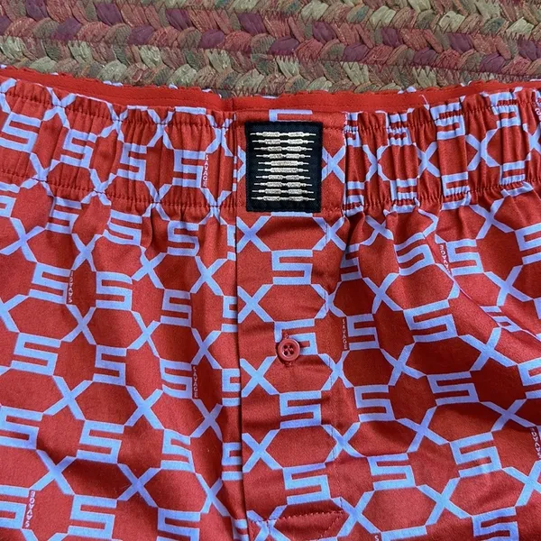 Savage Fenty Logo Print Boxer Lounge Pajama Shorts - Image 2