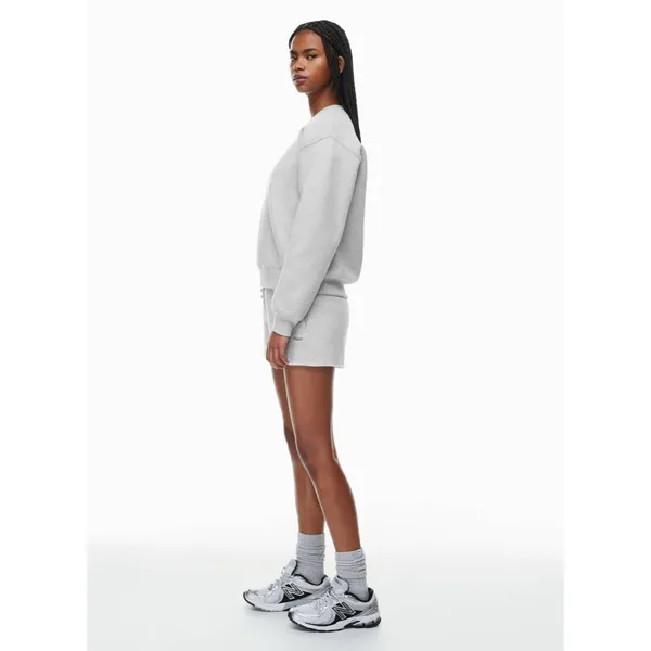 Aritzia TNA Cozy Fleece Boyfriend Hi-rise Micro Short High-rise fleece sweatshorts, size 2XS - Image 3