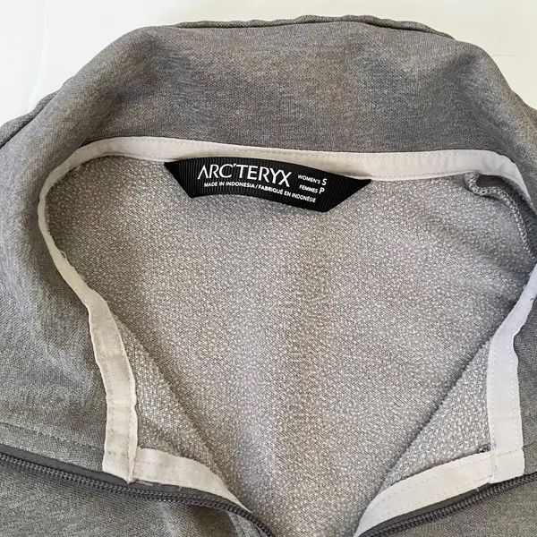 Arc'teryx Ellison Gray Softshell Fleece Full Zip Women's Jacket Size S - Image 3
