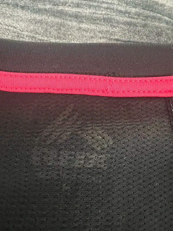 Black Athletic Tank with Pink Trim Size L by RBX - Image 3