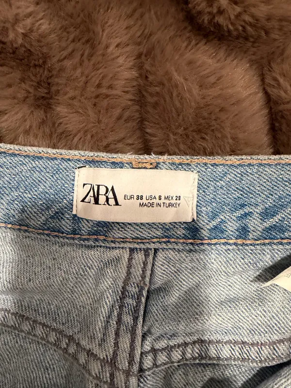 ZARA Jeans High-Rise Wide-Leg Denim Straight 6 - Image 2