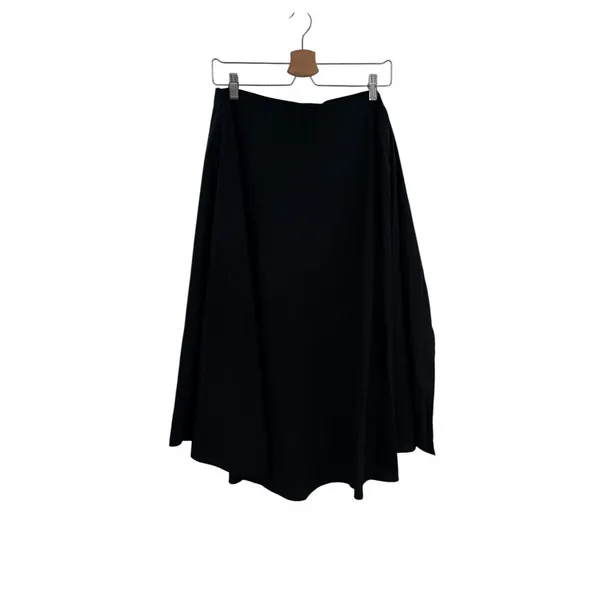 Free People Wrap Tie Front‎ Button Shorts Black Cotton Asymmetrical Size XS - Image 4