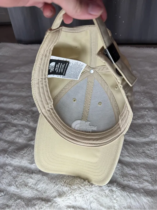 The North Face Beige Baseball Cap with White Logo - Image 3
