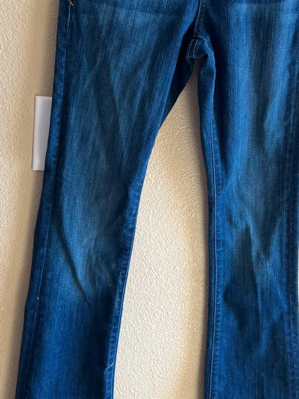 Anthropologie Dark Blue Bootcut Jeans size 27 cowgirl‎ coastal festival casual - Image 2