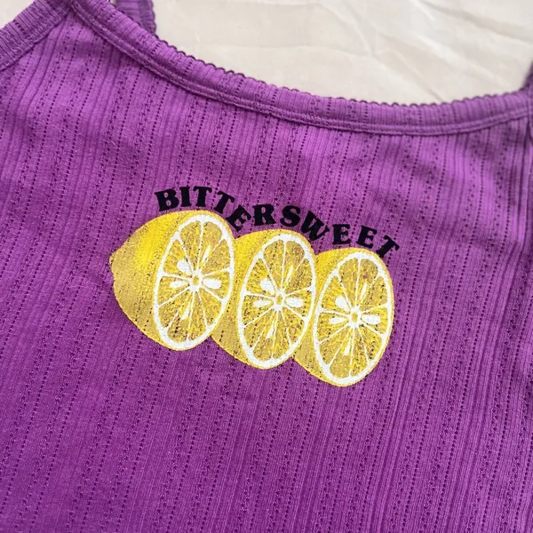 Urban Outfitters Bittersweet Pointelle Graphic Cami - Image 2
