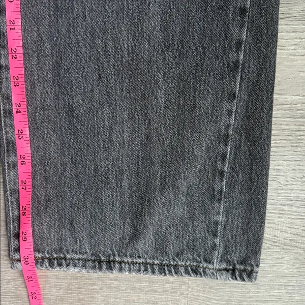 One teaspoon Jackson Mid Waist Wide Leg Denim Jeans - Charcoal Black 27 - Image 9