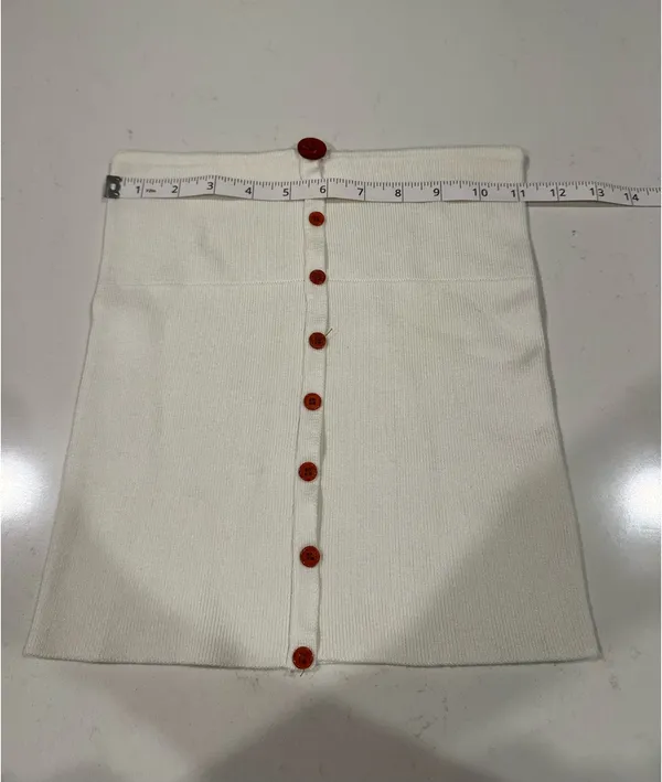 Button Tube Top White - Image 2