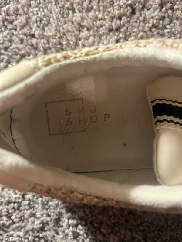 Shu Shop Gold Sneakers - Image 3