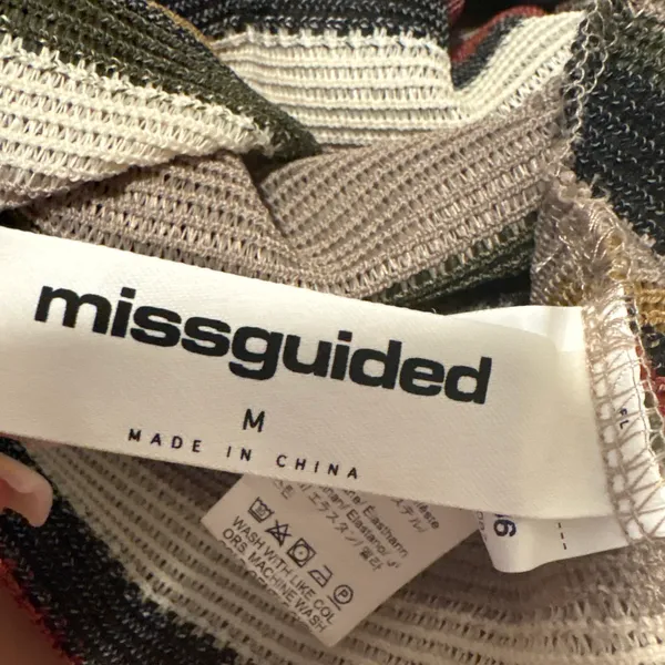 Missguided Striped Dress tank bodycon beach cover up - Image 2