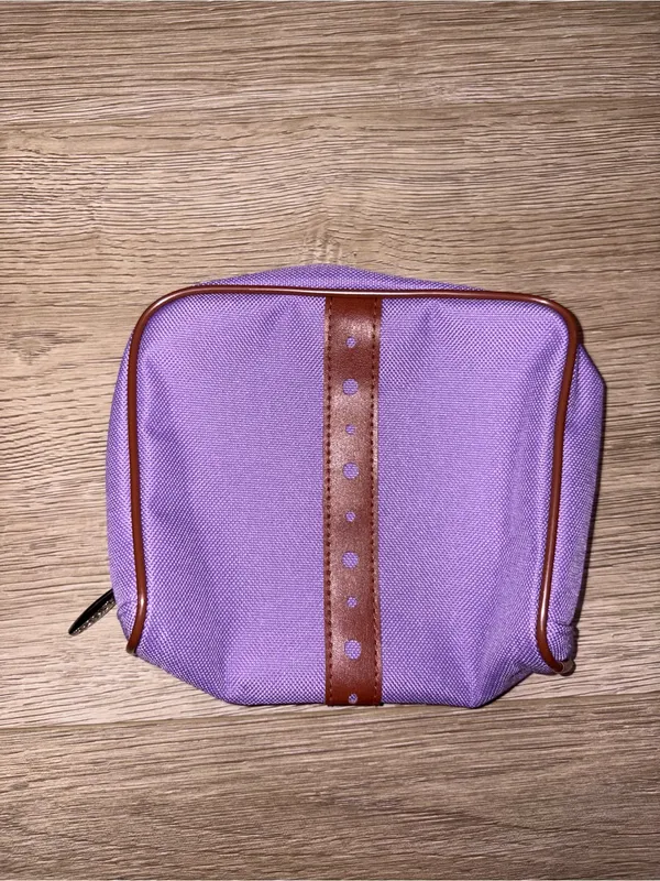 Lancôme Cosmetic Pouch with Brown Trim - Image 4