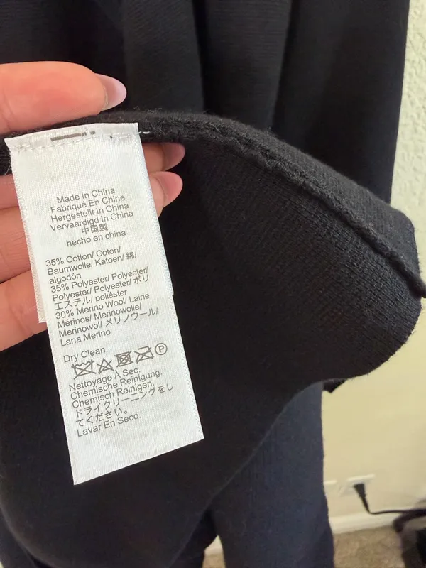 J Crew Juliette Collarless Cardigan Sweater Cardigan Blazer in Black‎ Size L - Image 9