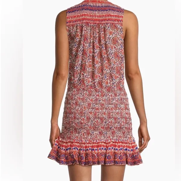 Veronica Beard Cox Paisley Shirred Mini Dress size‎ XS - Image 2