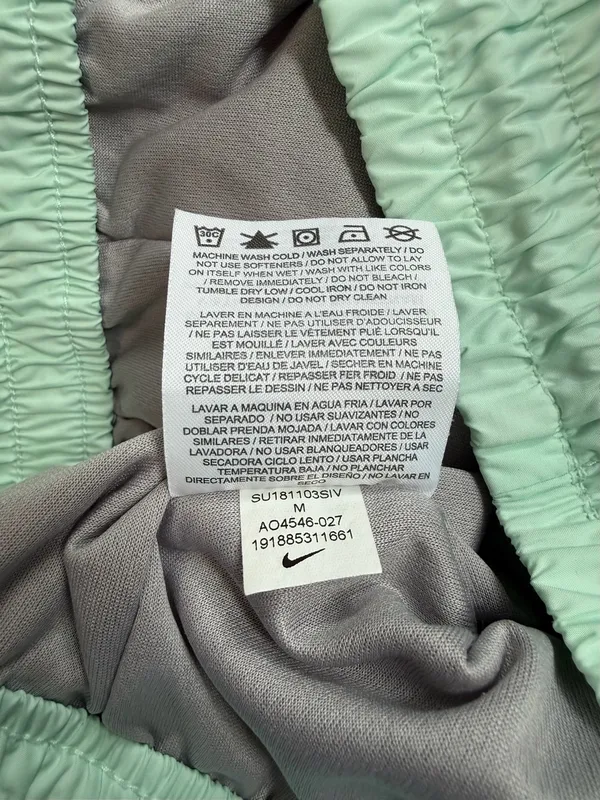 Nike Women's Gray & Mint Green Athletic Running Shorts Size M - Image 9