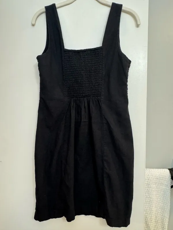 Black Linen Dress Old Navy - Image 2