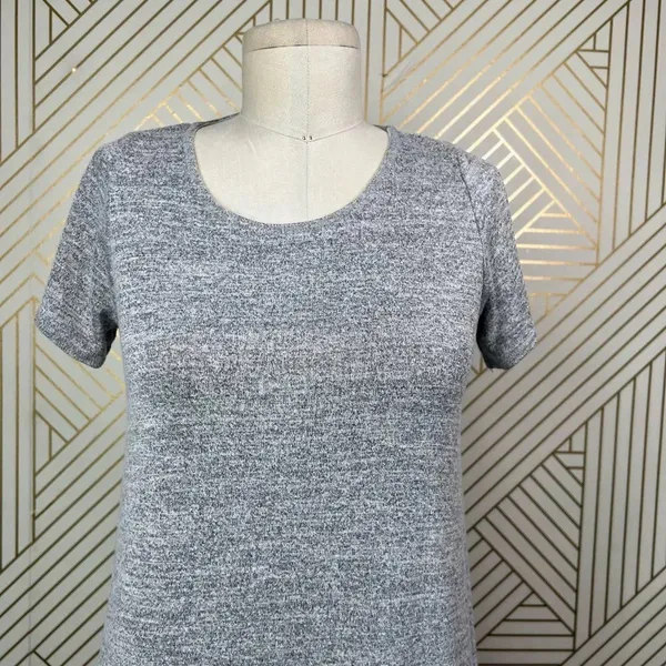 Aritzia Wilfred Free Esther Jersey‎ Knit T-Shirt Dress Marled Gray Size US Small - Image 4