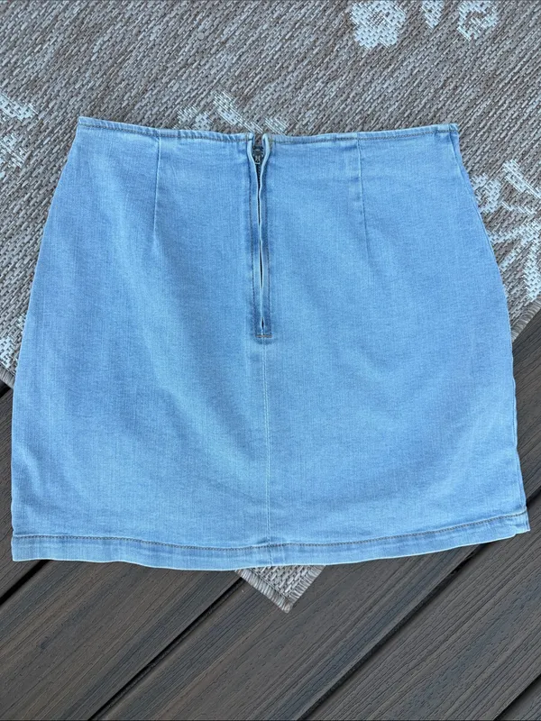 wild fable Light Blue Denim Mini Skirt - Image 3