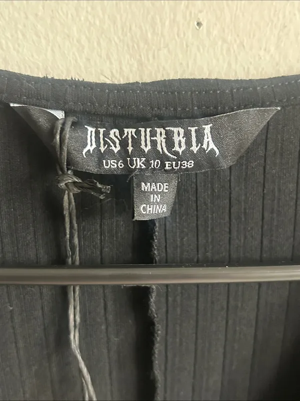 Disturbia Eastwick Gothic Cut Out Bodycon Mini Dress Size 6 NWT - Image 15