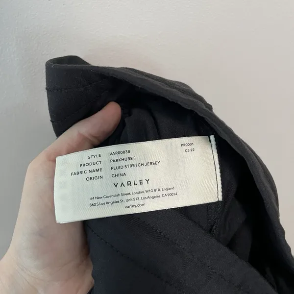 Varley Parkhurst Black‎ Jogger Pants in Fluid Stretch Jersey Size Small - Image 11