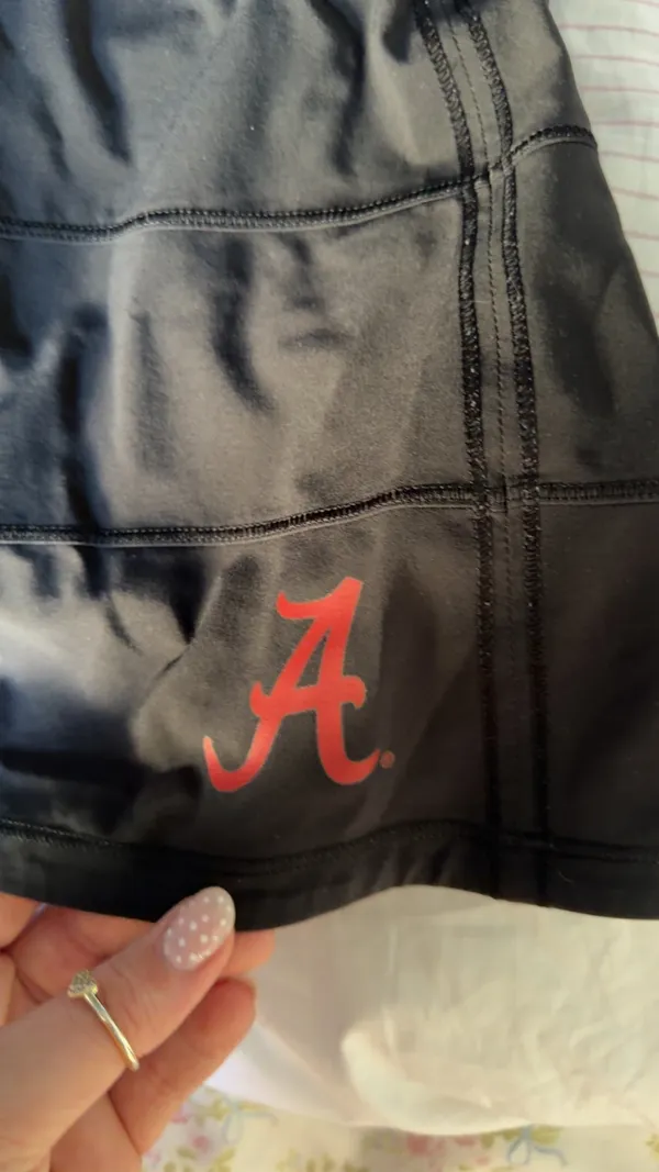 Lululemon Pace Rival Skirt Mid-Rise Black Alabama logo - Image 2