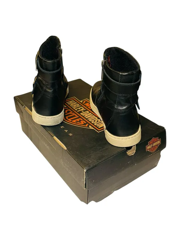 Harley Davidson Women’s Bateman Black Motorcycle Engineer Boots Size 6.5 - Image 5