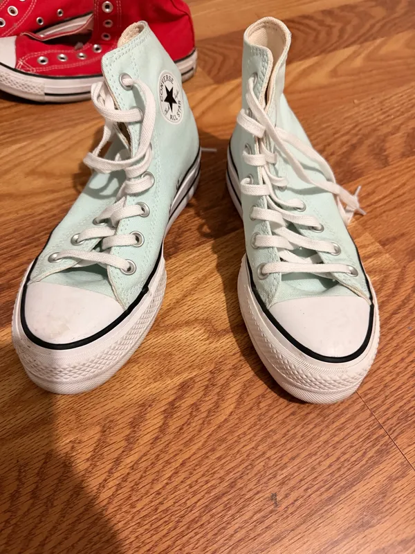 Light Blue Converse High-Top  - Image 2