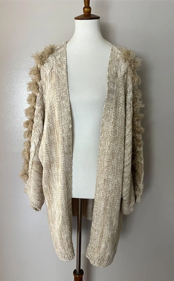 Anthropologie Braided-Sleeve Cardigan - Image 7