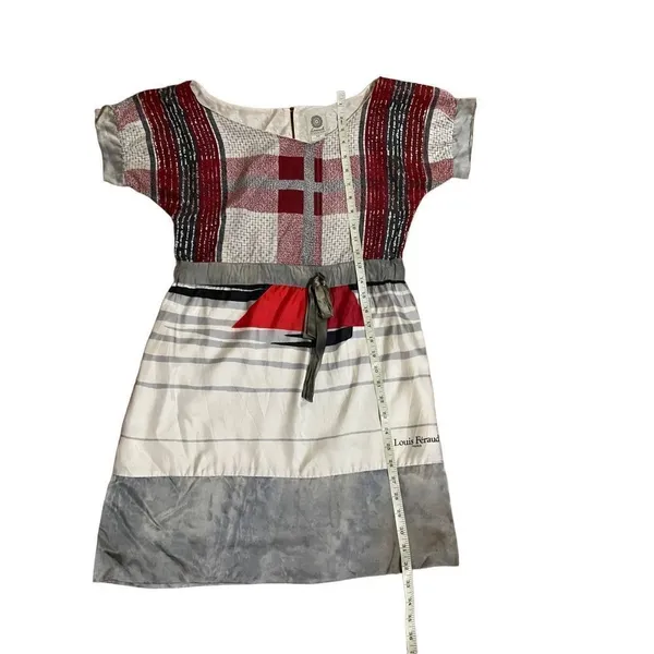 Launch by Susan Young abstract sailboat novelty 100% silk dress size XS‎ - Image 6