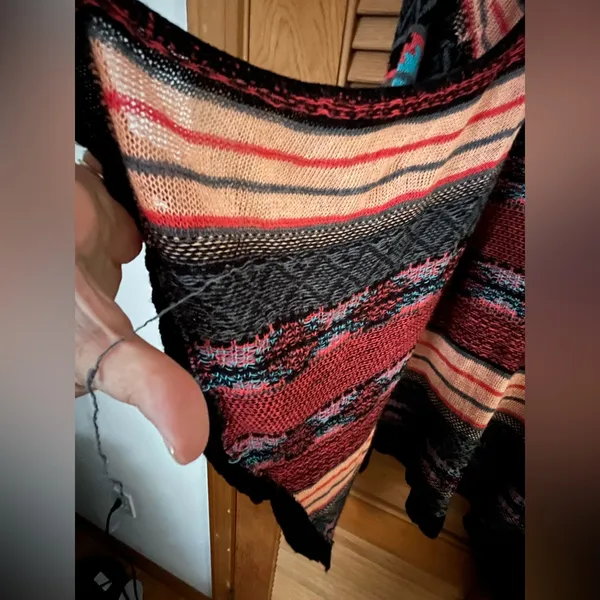 Rue 21 multicolor open front Striped Cardigan size medium - Image 7