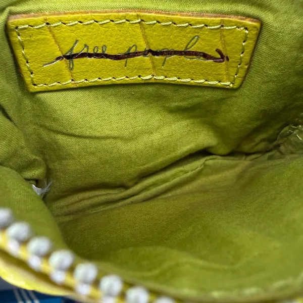 Free People Wallet Leather Crocodile Embossed Coin Purse chartreuse green spring - Image 5
