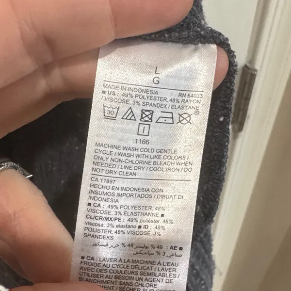 Old Navy Dark Gray Long Sleeve Top / M62 - Image 5