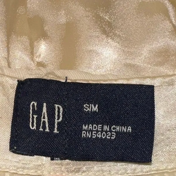 Vintage Gap Cream Corduroy Newsboy‎ Hat Bakerboy Cap Y2K - Image 5