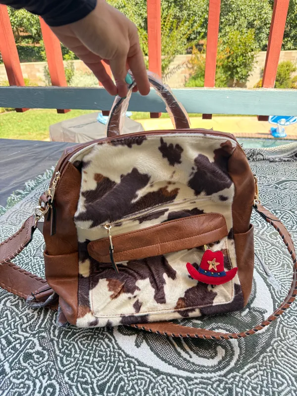 NWOT Jen & Co. AMELIA BACKPACK WITH GUITAR STRAP Brown - Image 2
