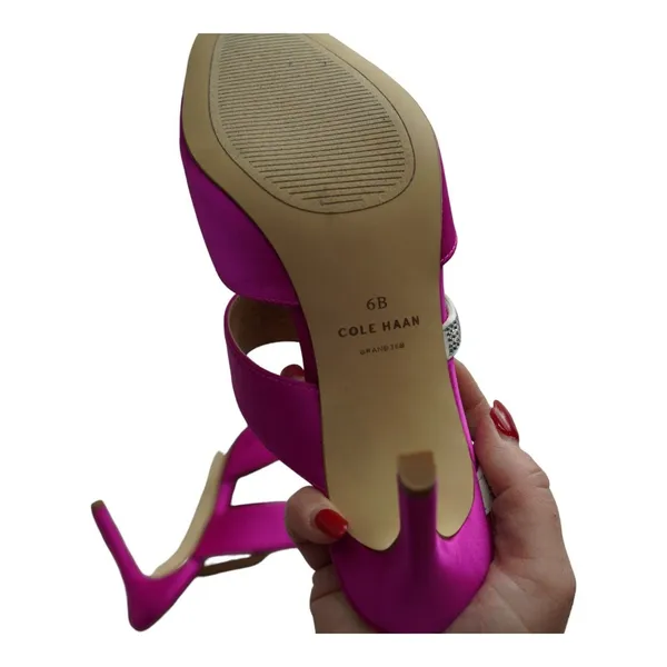 NWOB Cole Haan Gabbie Jewel‎ Mule fuchsia Pink 6B - Image 4