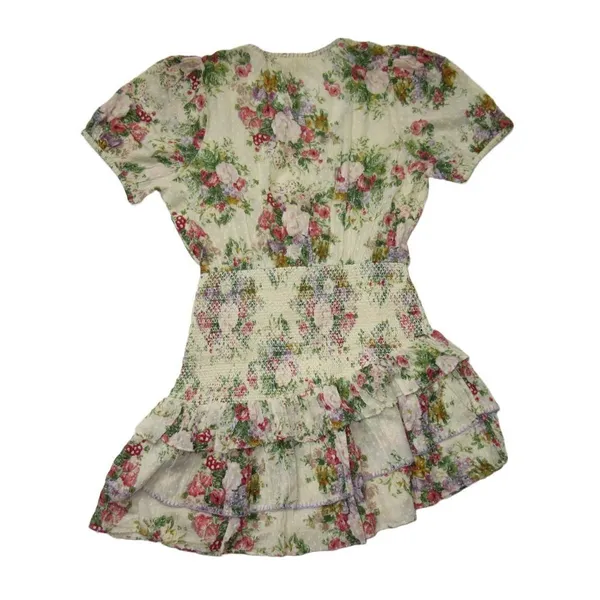 NWT LoveShackFancy Keelin Mini in Shining Gemstone Floral Cotton Dress XS - Image 11