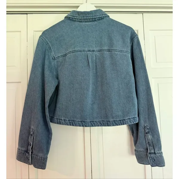 Future Collective NWT blue oversized cropped button down small - Image 6