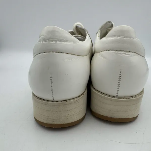 Acne Studios White Leather Platform Sneakers Women EU 37 US 7 Designer Shoes - Image 6