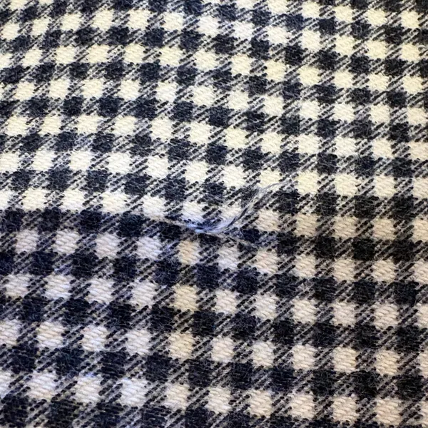 Michael Kors Navy Blue & White Check Pull-on Pants gold details size M women’s - Image 11