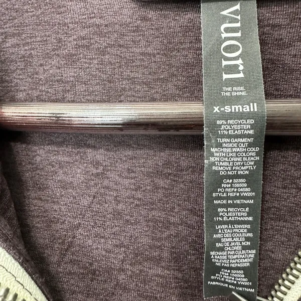 Vuori Halo Essential Hoodie Plum Purple Athleisure Gorpcore Yoga Lounge Women XS - Image 4