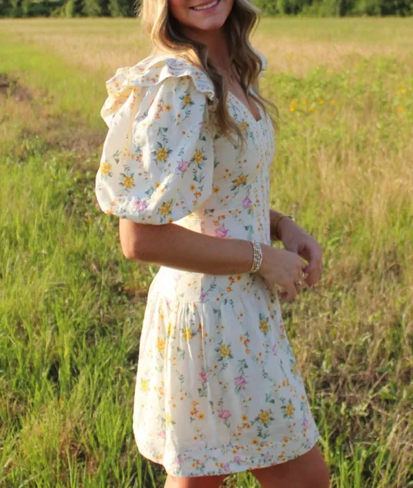 Mini Dress Yellow - Image 3