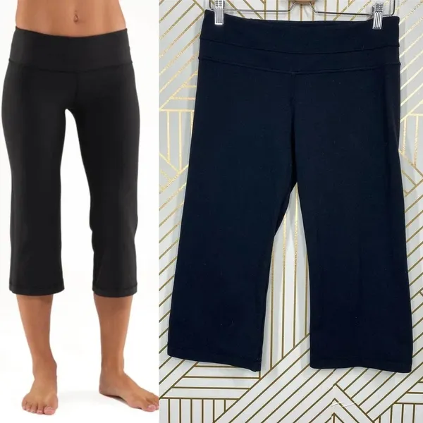 Lululemon Groove Crops‎ Black Reversible - Image 2