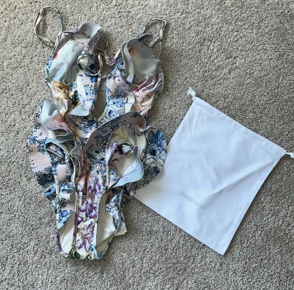 Zimmermann frill swimsuit. S-M - Image 11