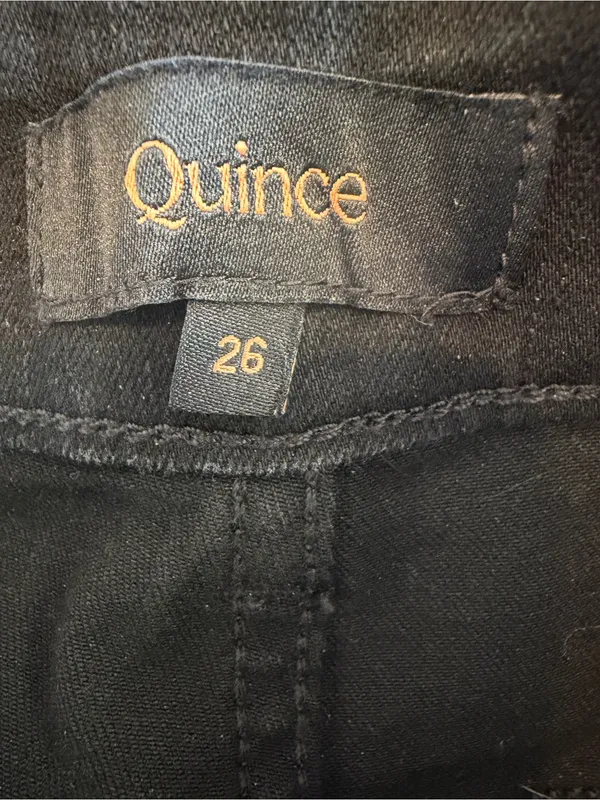 Quince Bella Stretch Patch Pocket Wide Leg Jeans 26 - Image 6