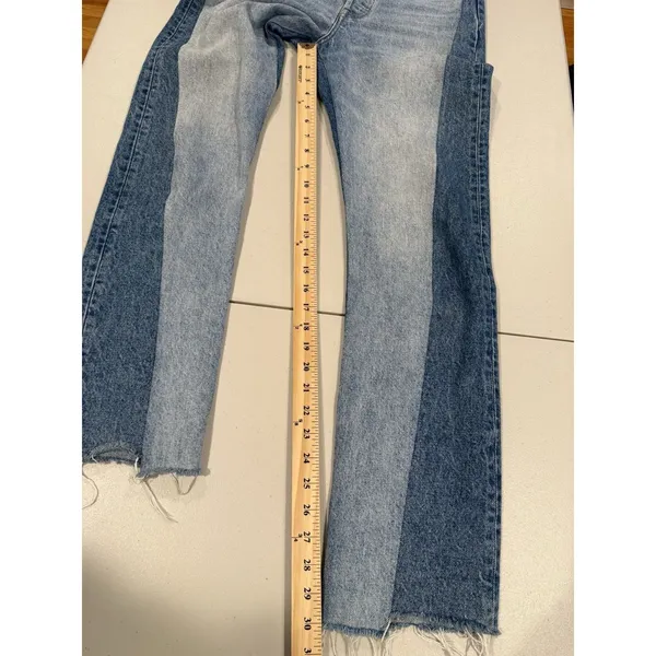 Levis 501 Two-Toned Straight Leg Jeans Womens 26" Cotton Button Fly Indie Travel - Image 5
