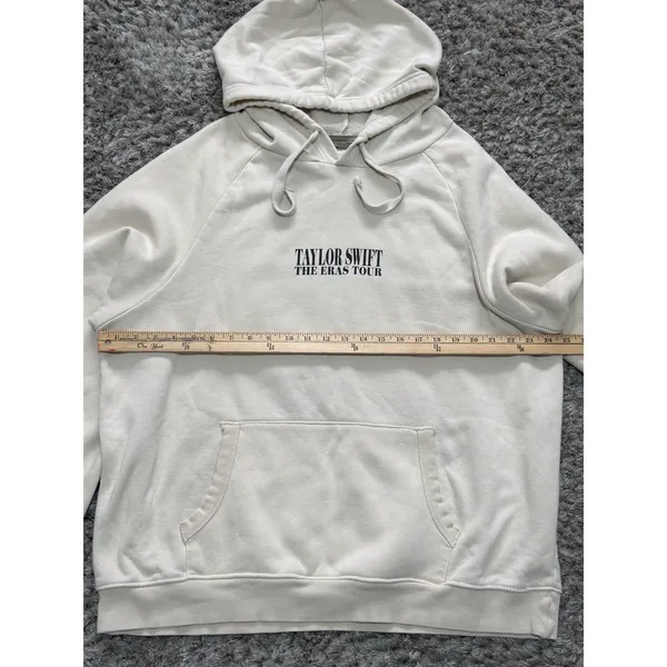 Taylor Swift Official The Eras Tour Sweatshirt Hoodie Adult Size XL Unisex Cream - Image 14